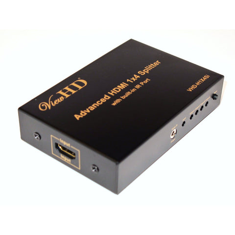 ViewHD Advanced 1x4 HDMI Splitter Support 1080P & 3D, with Integrated IR System | VHD-H1X4Si
