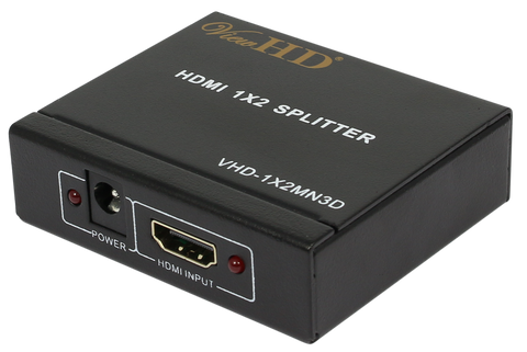 ViewHD 2 Port 1x2 Powered HDMI Mini Splitter for 1080P & 3D | VHD-1X2MN3D