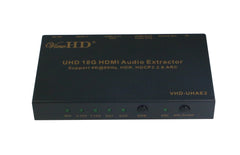 ViewHD UHD 18G HDMI Audio Extractor/Splitter Support HDMI v2.0 | HDCP v2.2 | 4K@60Hz | HDR | ARC | 3.5MM Analog Audio Output | Toslink Optical Audio Output | HDMI Audio Output | Model: VHD-UHAE2