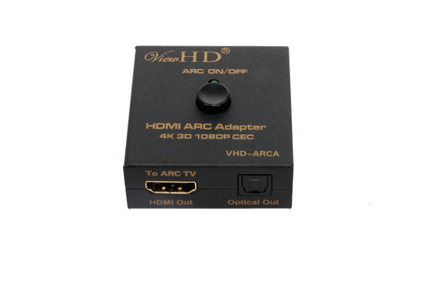 ViewHD HDMI ARC Audio Adapter | Audio Return Channel Audio Extractor for Home Theater Application | VHD-ARCA
