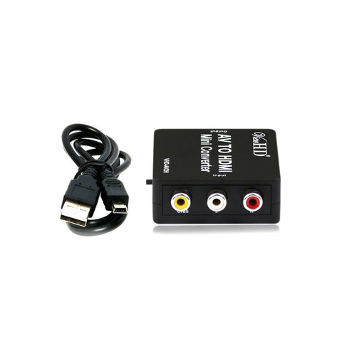 ViewHD RCA AV Composite Video to HDMI 720P | 1080P Up-scaling Mini Converter | VHD-AV2H