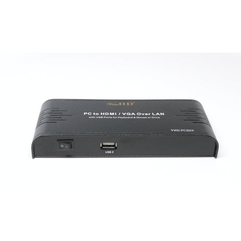 ViewHD PC to TV Video Converter (ViewHD Ethernet / CAT to HDMI / VGA Converter) Ideal for Remote Application | VHD-PC2HN
