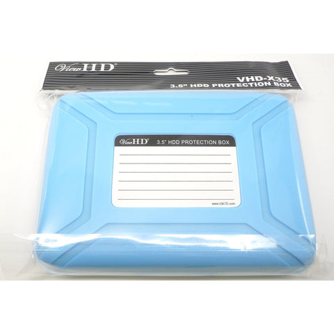 ViewHD Professional Premium Hard Drive Protection Box for 3.5 Inch HDD Storage (Blue) - VHD-X35B
